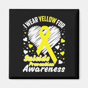 Imã Eu Visto Amarelo Pela Consciência Da Prevenção Ao
