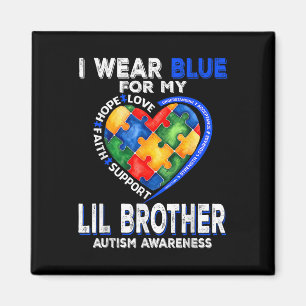 Imã Eu Visto Azul Para Meu Irmão Idiota Autismo Mo