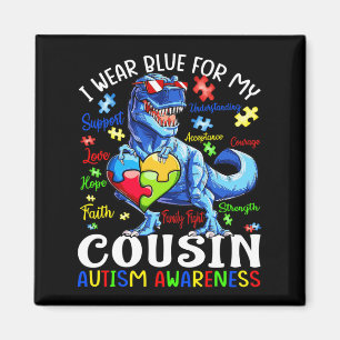 Imã Eu Visto Azul Para Meu Primo Autismo Sensibilizaçã