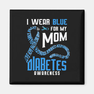 Imã Eu Visto Azul Para Minha Mãe Sensibilizar A Diabet