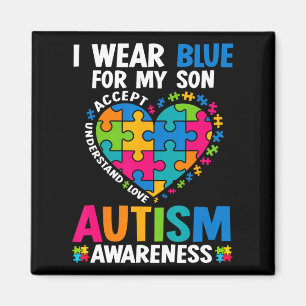 Imã Eu Visto Azul Para O Meu Filho Autismo Consciência