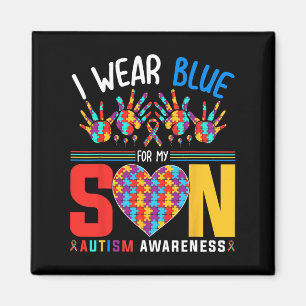 Imã Eu Visto Azul Para O Meu Filho Autismo Quebra-cabe