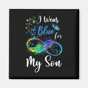 Imã Eu Visto Azul para o Meu Filho Autismo Sensibiliza