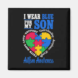 Imã Eu Visto Azul Para O Meu Filho Sensibilização Auti