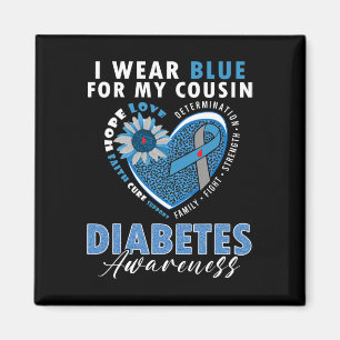 Imã Eu Visto Azul Para O Meu Primo Tipo 1, Diabetes Aw