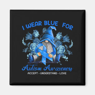 Imã Eu Visto Azul Para O Reconhecimento Autismo Entend