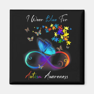 Imã Eu Visto Azul Para Quebra-cabeça de Consciência Au