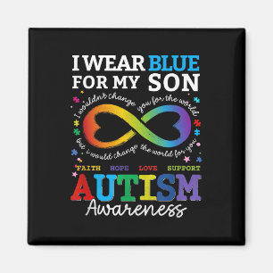 Imã Eu Visto Blues Para Meu Filho Autismo Consciência