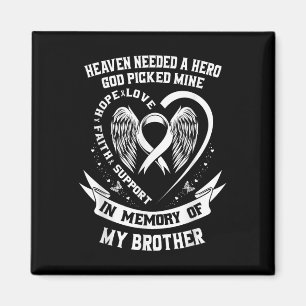 Imã Eu Visto Branco Em Memória Do Meu Irmão Cancer Pul