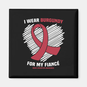 Imã Eu Visto Burgundy Para Meu Aneurismo Do Cérebro Do