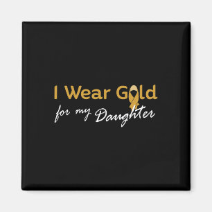 Imã Eu Visto Dourado para a minha filha Tee - Cancer d