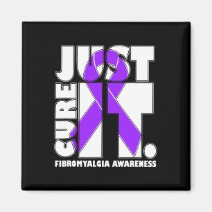 Imã Eu Visto Fibromialgia Roxa de Fita Consciência