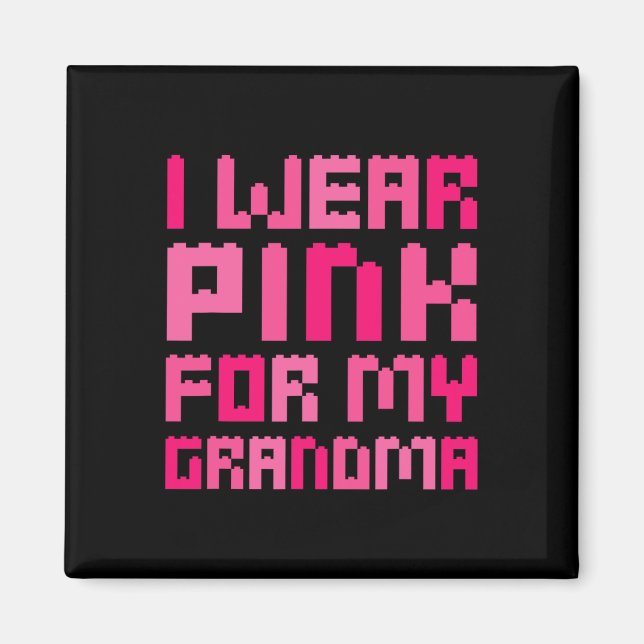 Imã Eu Visto Rosa Para A Minha Avó Bloquear O Bre (Frente)