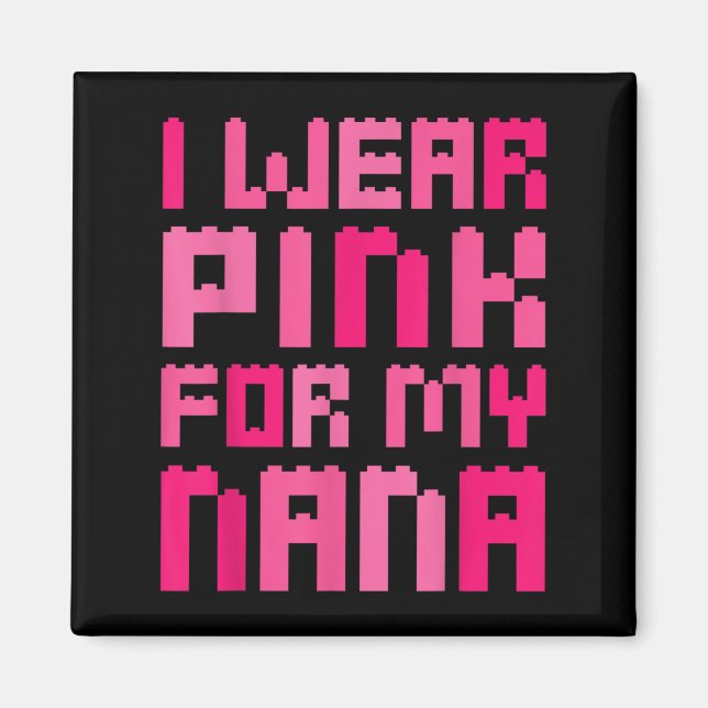 Imã Eu Visto Rosa Para A Minha Mãe Bloco Nana Construi (Frente)