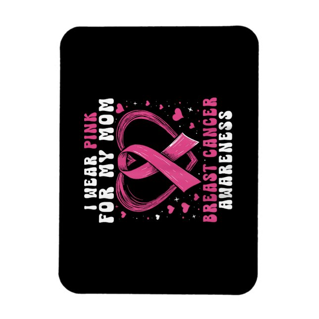 Ímã Eu Visto Rosa Para Minha Mãe Cancer Sensibilização (Vertical)