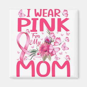 Imã Eu Visto Rosa Para O Cancer De Mama De Borboleta D