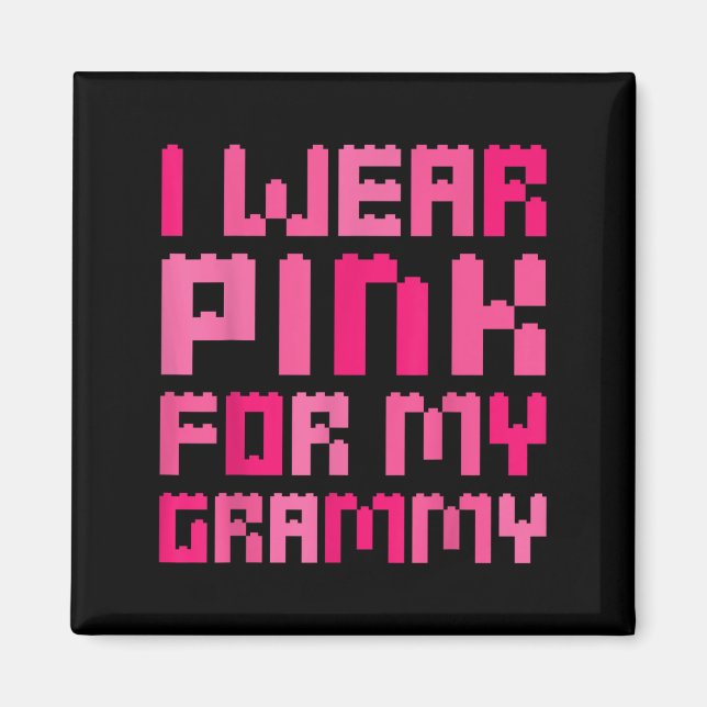 Imã Eu Visto Rosa Para O Meu Bloco De Vírgulas Brea (Frente)