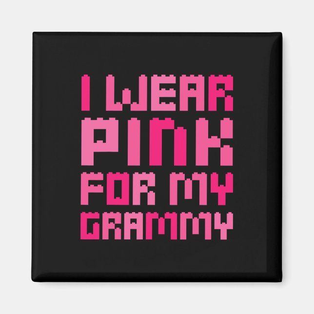 Imã Eu Visto Rosa Para O Meu Bloco De Vírgulas Brea (Frente)