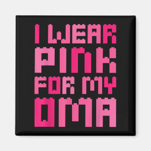 Imã Eu Visto Rosa Para O Meu Bloco Oma Construindo Boy