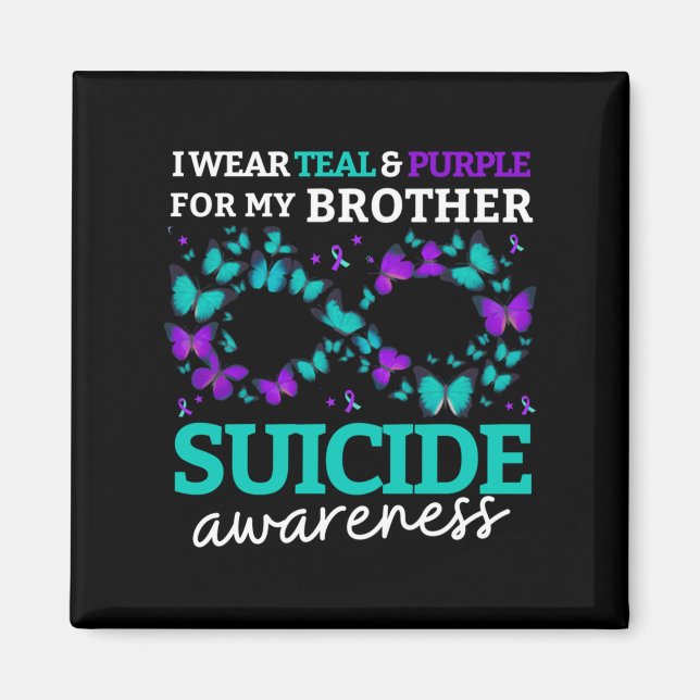 Imã Eu Visto Roxo E Teal Para O Meu Irmão Suicídio Ant (Frente)