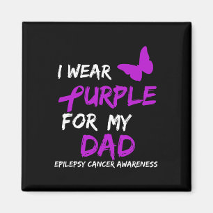 Imã Eu Visto Roxo para a consciência do Cancer Epileps
