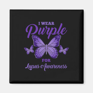 Imã Eu Visto Roxo Para A Consciencialização Do Lupus C