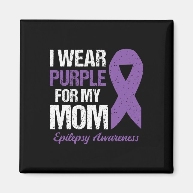 Imã Eu Visto Roxo Para A Sensibilização Da Mãe Epileps (Frente)