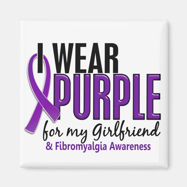 Imã Eu Visto Roxo Para Minha Fibromialgia Namorada 10 (Frente)
