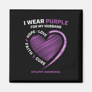 Imã Eu Visto Roxo Para O Meu Marido Sensibilização Par
