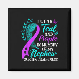 Imã Eu Visto Roxo Teal Em Memória Do Meu Suicídio Do S