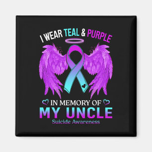 Imã Eu Visto Roxo Teal Em Memória Do Tio Suicídio Em G