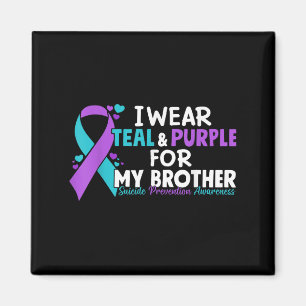 Imã Eu Visto Teal &amp; Purple Para Meu Irmão Suicídio