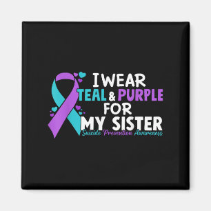 Imã Eu Visto Teal &amp; Purple Para Minha Irmã Suicídi