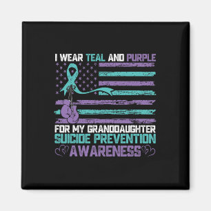 Imã Eu Visto Teal E Roxo Para Minha Neta Suicid