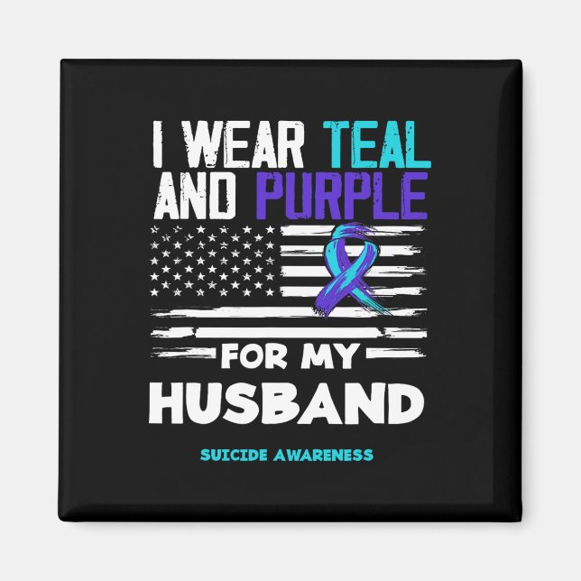 Imã Eu Visto Teal E Roxo Para O Meu Marido, Suicídio,  (Frente)