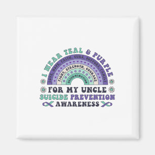 Imã Eu Visto Teal E Roxo Para O Meu Tio Suicídio Preve