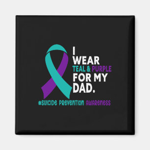Imã Eu Visto Teal E Roxo Pelo Meu Pai Suicida Preventi