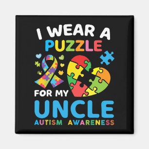 Imã Eu Visto Um Quebra-cabeça Para Meu Tio Autismo Sab