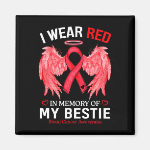 Imã Eu Visto Vermelho Em Memória Do Cancer De Sangue B