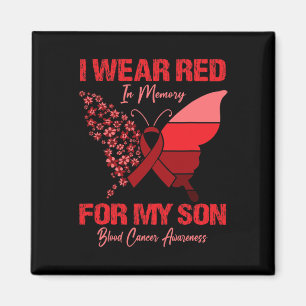 Imã Eu Visto Vermelho Em Memória Para Meu Filho Cancer