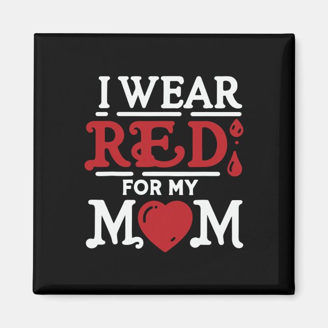 Imã Eu Visto Vermelho Para Minha Mãe Consciência Da Do (Frente)