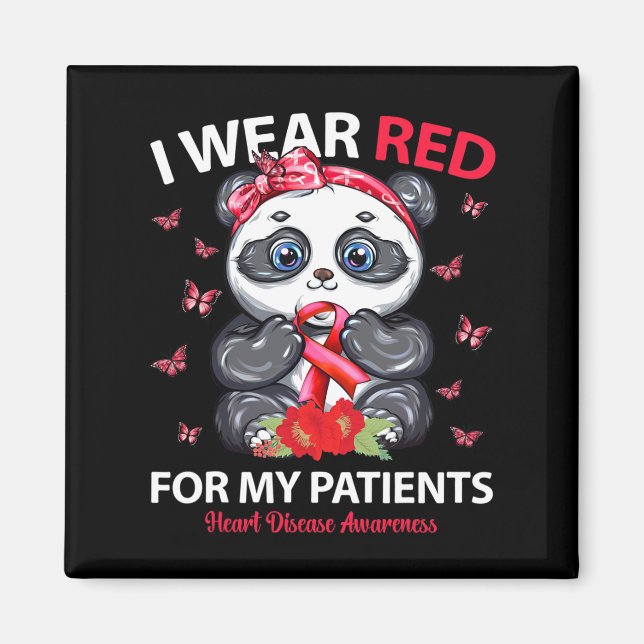 Imã Eu Visto Vermelho Para Os Meus Pacientes Sensibili (Frente)