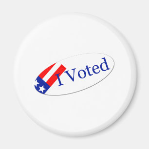 Imã Eu votei a etiqueta