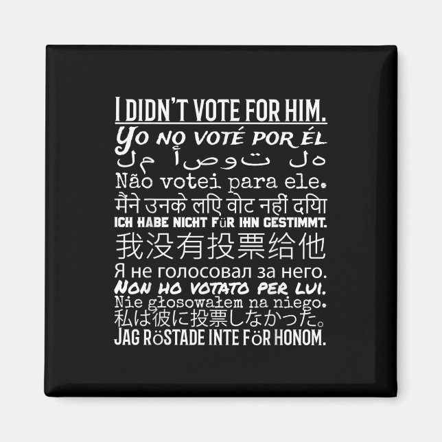 Imã Eu Votei A Favor Dele... (Frente)