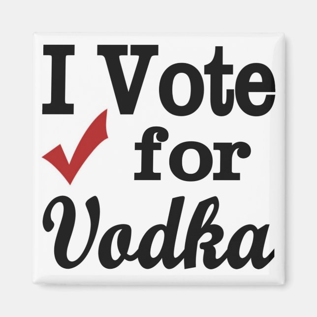 Imã Eu voto em Vodka (Frente)