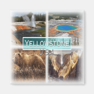 Imã EUA0149 América, Estados Unidos, Yellowstone, Frid