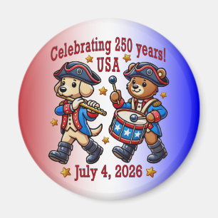 Imã EUA 250º Aniversário de Souvenir - Patriótico