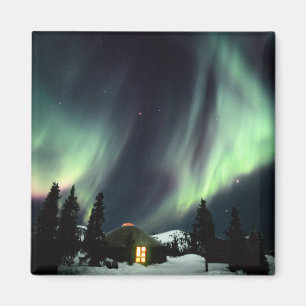 Imã EUA, Alasca, Chena Hot Springs. Aurora