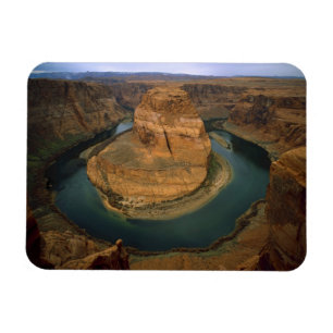 Ímã EUA, Arizona. Horseshoe Bend mostrando erosão por