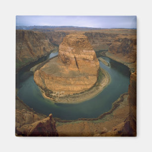 Imã EUA, Arizona. Horseshoe Bend mostrando erosão por